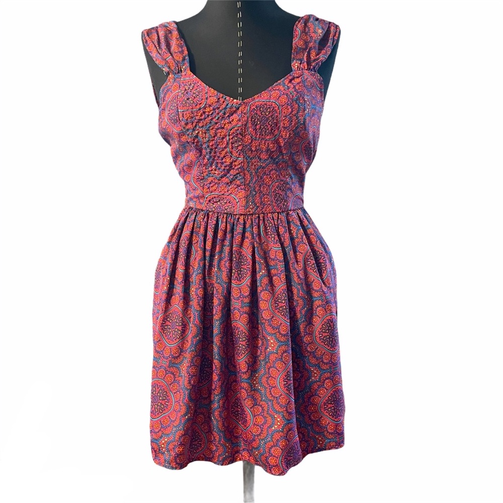 Band Of Gypsies pink blue dress